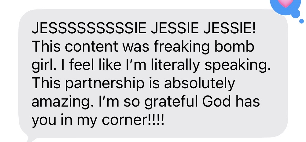 Client win — content feeling like their own voice