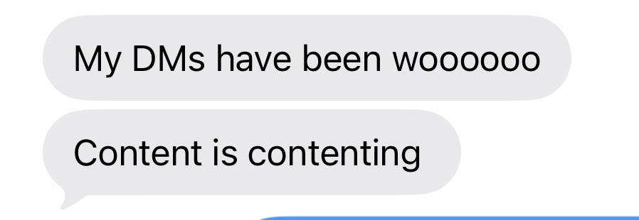 Client win — DMs blowing up